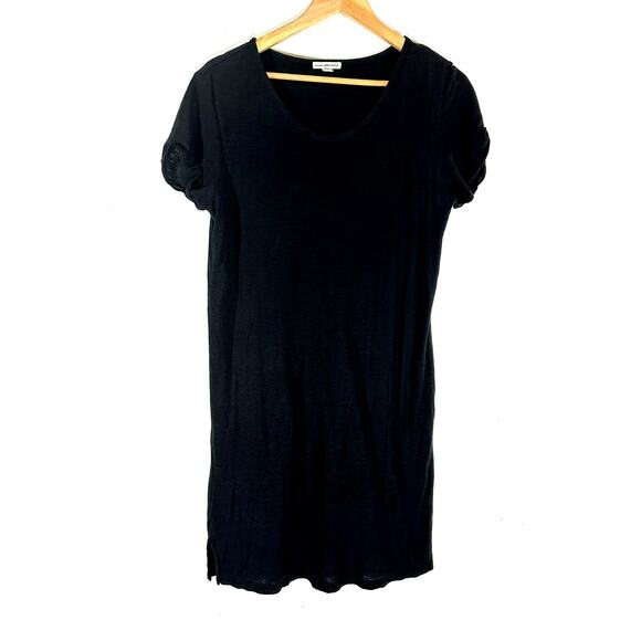 Standard‎ James Perse Womens T-Shirt Sheath Dress 3 Large Black Cotton Blend - Picture 1 of 9